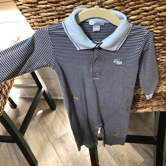 Kissy kissy collared onesie - Picture 2 of 5